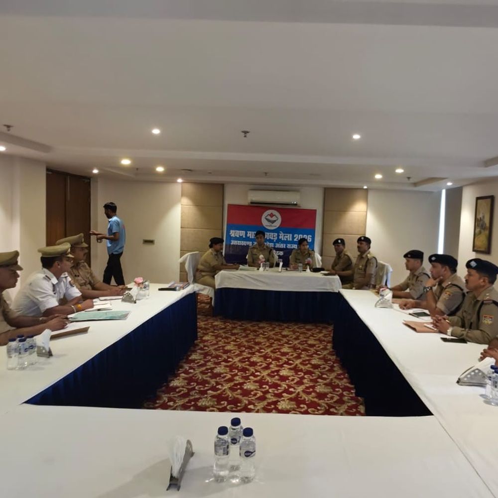 कांवड़ यात्रा-2026 की तैयारियों पर:बिजनौर-हरिद्वार पुलिस की संयुक्त बैठक श्यामपुर में आयोजित