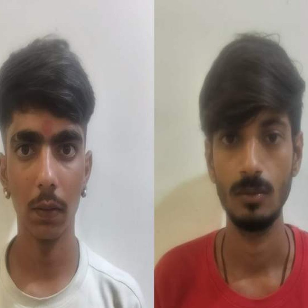 रील बनाकर चाकू लहराने वाले दो बदमाश गिरफ्तार:सोशल मीडिया पर वीडियो शेयर किया था, अब हीरानगर पुलिस ने की कार्रवाई