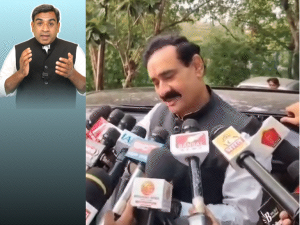 नरोत्तम नरम, कहा- अब किनारे पर घर बना लो:विजयवर्गीय का दिग्विजय प्रेम, बोले- वे ब्रिलिएंट नेता; विधायक का मुखौटा लगाकर पुल का उद्घाटन