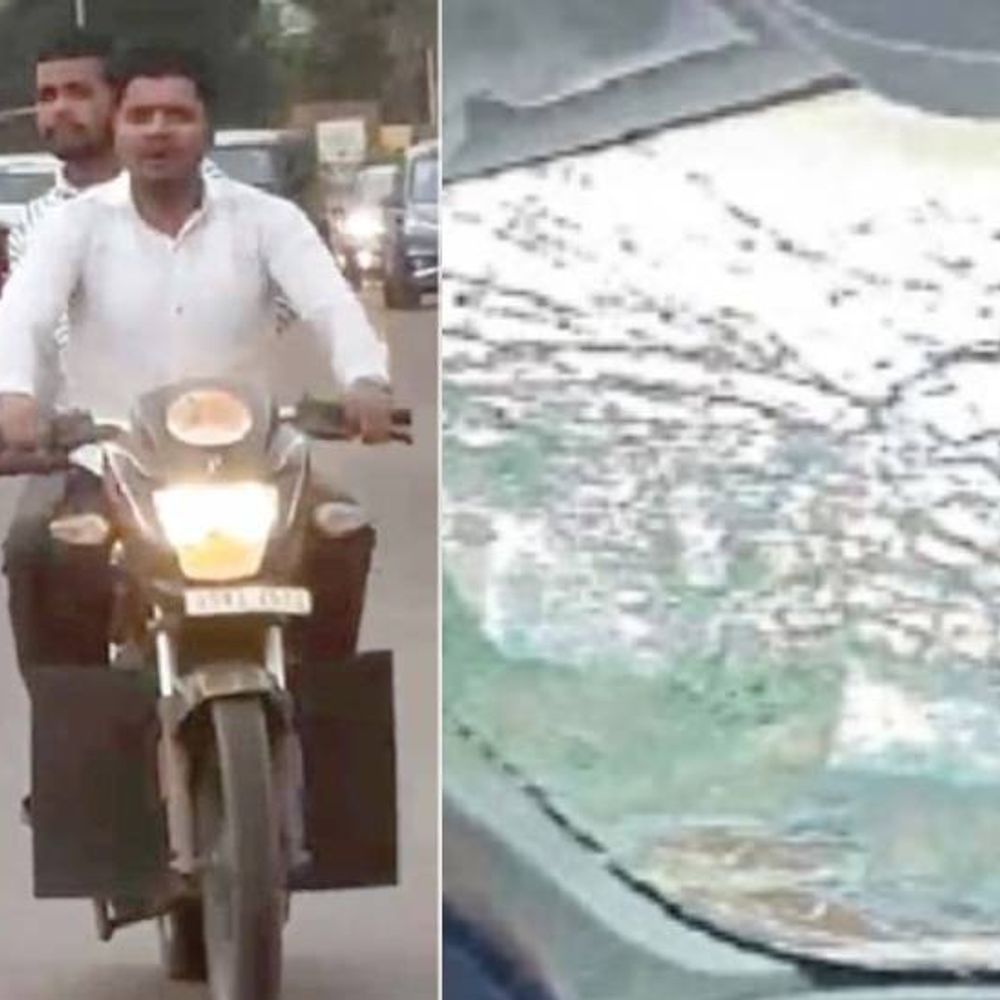 युवती से छेड़छाड़, विरोध करने पर पर्यटकों पर हमला:नासिक में मनचलों ने बाइक से 15 किमी तक पीछा किया, चलती कार में तोड़फोड़ की