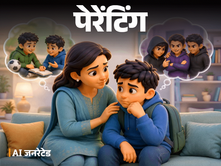 पेरेंटिंग- बेटा बड़ा हो रहा है:डरती हूं, कहीं गलत संगत में न पड़ जाए, उसे सही-गलत में फर्क करना, अच्छे दोस्त चुनना कैसे सिखाएं