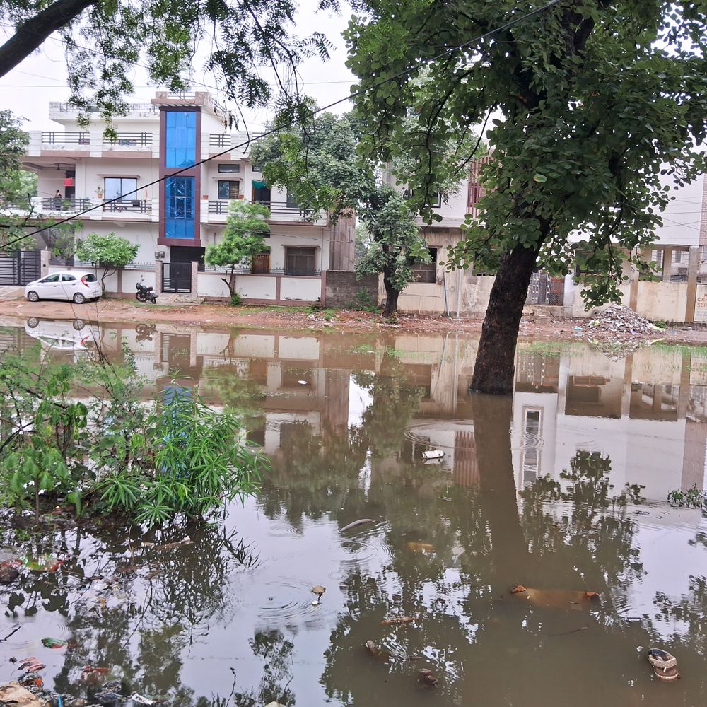 
                 टीकमगढ़ में 2 घंटे में 3.5 इंच बारिश:जिले में औसत वर्षा 10.3 इंच; लिधौरा में सबसे कम 3 इंच 
            