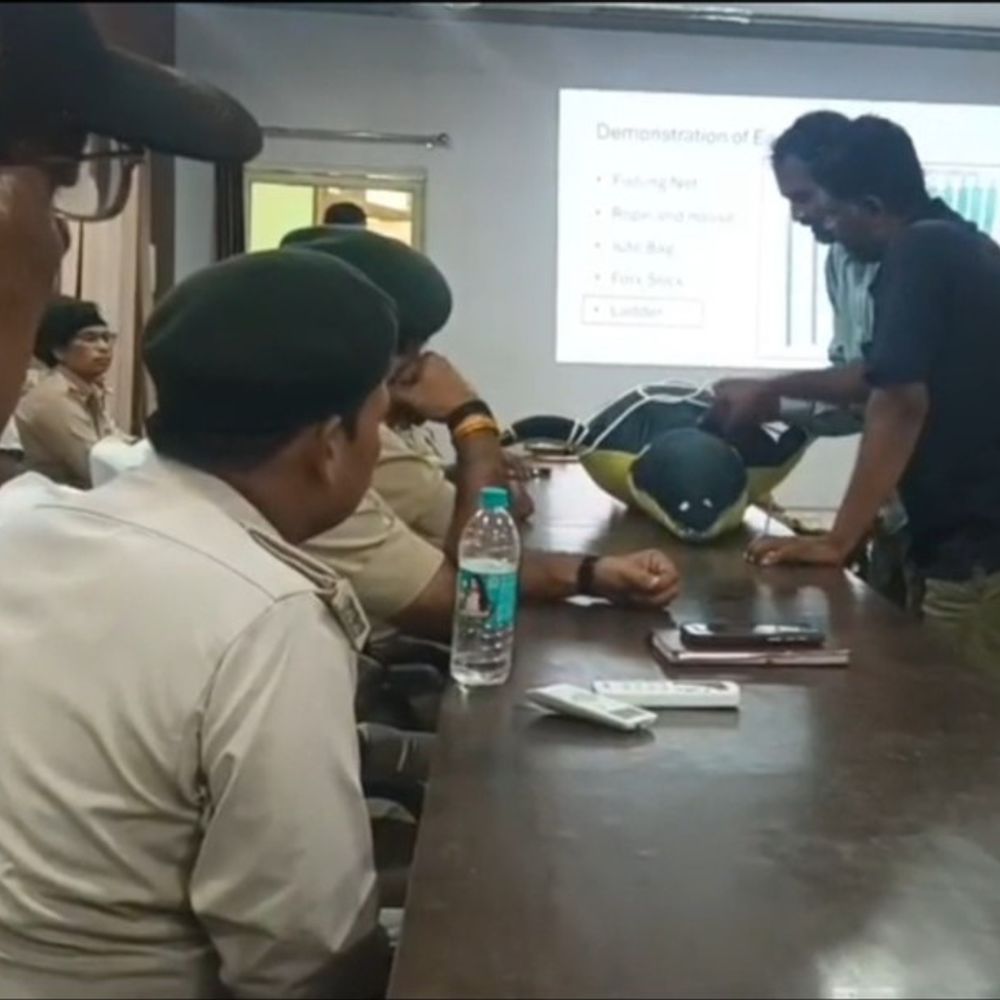 
                 मुरैना में घड़ियाल-मगरमच्छ रेस्क्यू का व्यावहारिक प्रशिक्षण दिया:विशेषज्ञों ने सुरक्षित पकड़ने और संघर्ष रोकने की तकनीक सिखाई 
            