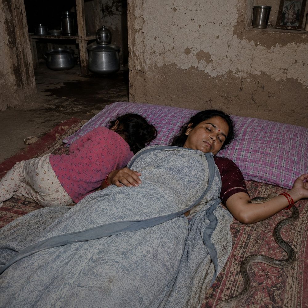 
                 मन्दसौर में महिला को सांप ने डसा:पति मरे हुए सांप को थैली में लेकर अस्पताल पहुंचा, डॉक्टरों ने एंटी वेनम देकर भर्ती किया 
            