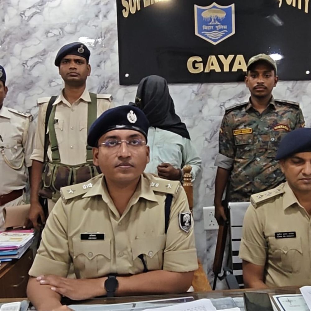 गयाजी में अवैध मिनी गन फैक्ट्री, आरोपी अरेस्ट:बंदूक सहित देसी कट्टा जब्त, हथियार बनाने के औजार बरामद