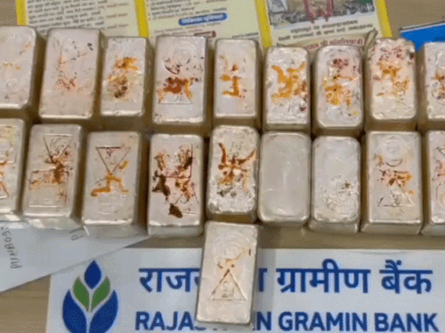 सांवलिया सेठ को चढ़ाई 11 किलो चांदी की 19 सिल्लियां:बेटे के लिए मांगी मनोकामना पूरी होने पर एमपी से आया श्रद्धालु परिवार
