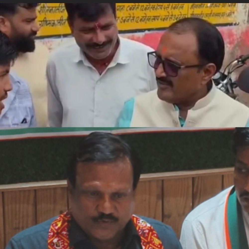 
                 VIDEO से सियासत गरमाई; युवक बोला-लठ्ठ से वोट डलवाएंगे':मंत्री राकेश शुक्ला ने युवक की पीठ थपथपाई, कांग्रेस ने लोकतंत्र पर हमला बताया 
            