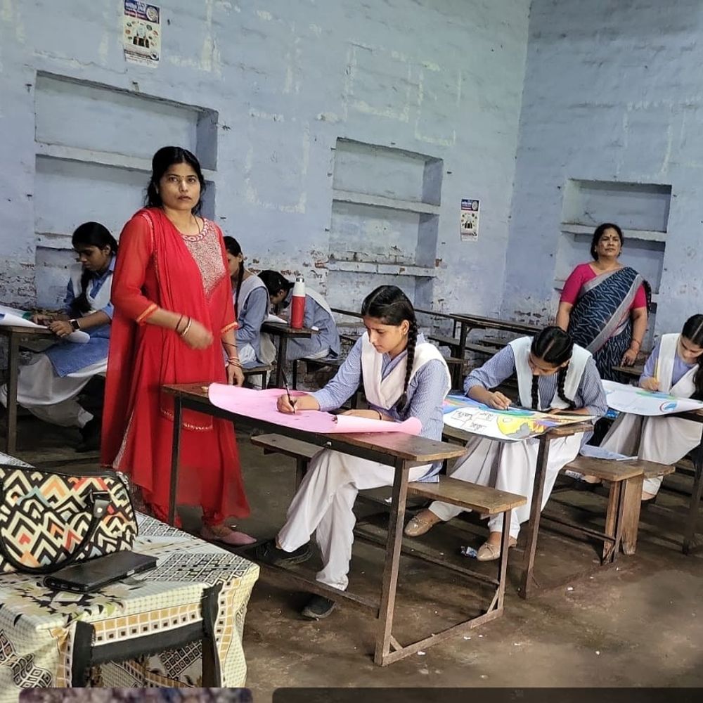 गंगा सहाय कॉलेज में भू-जल संरक्षण पर प्रतियोगिताएं आयोजित:छात्राओं ने निबंध, पोस्टर, कविता और भाषण में भाग लिया