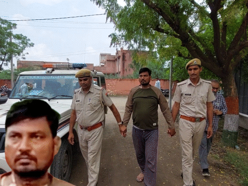 पत्नी से अफेयर के शक में भतीजे का गला काटा:शराब की बोतल फोड़ कर ताबड़तोड़ वार किए; आरोपी चाचा गिरफ्तार