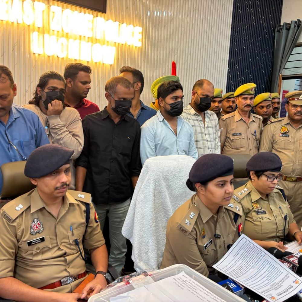 लखनऊ में इंटरनेशनल साइबर कॉल सेंटर पकड़ा:4 मास्टरमाइंड गिरफ्तार, अमेरिका के नागरिकों को बना रहे थे निशाना