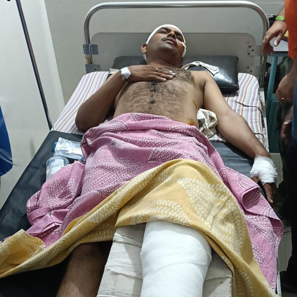 सतना में कार-बाइक की भिड़ंत, युवक गंभीर:कुंदहरी के पास हुआ हादसा; कार मैहर तो बाइक सतना जा रही थी