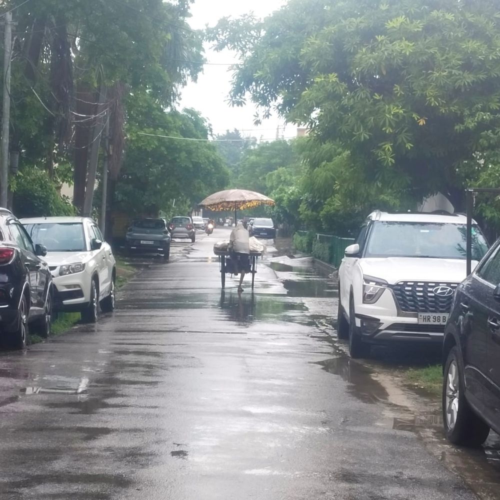 मुरादाबाद में दोपहर बाद झमाझम बारिश:शहर के कई इलाकों में जलभराव, लोगों को गर्मी से मिली राहत