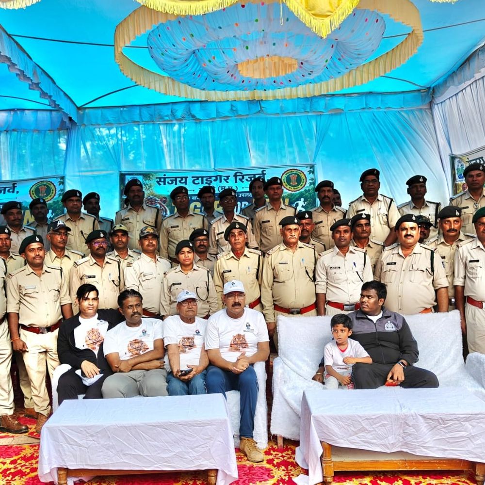 ‘रन फॉर टाइगर’ में 240 विद्यार्थियों ने लगाई दौड़:सीधी में संजय टाइगर रिजर्व की 5KM लंबी जागरूकता मैराथन; गूंजा बाघ संरक्षण का संदेश