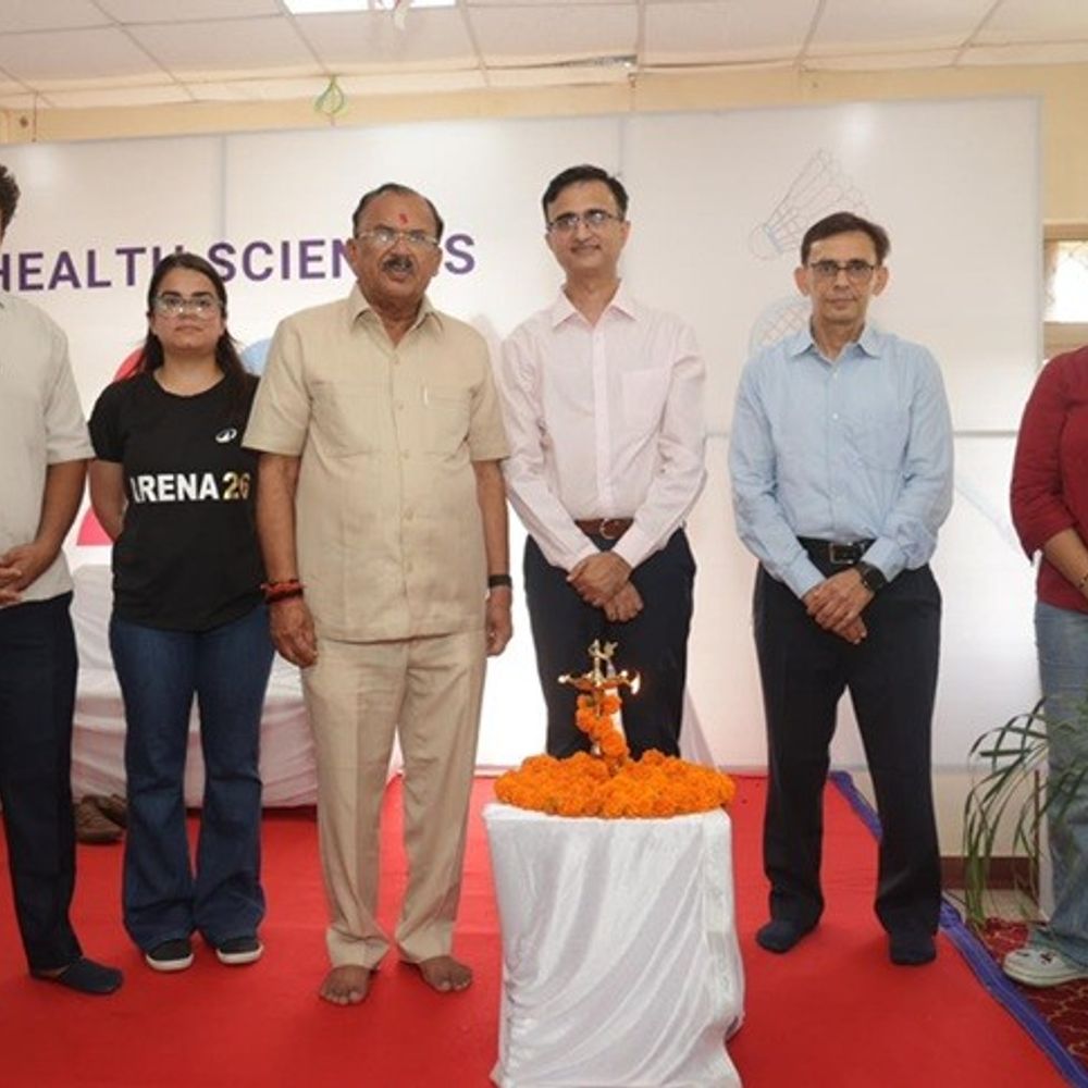 RUHS में ‘एरीना 26’ का समापन:टेबिल टेनिस, बैडमिंटन समेत 5 से ज्यादा खेलों का आयोजन; विजेताओं को विधानसभा अध्यक्ष ने किया सम्मानित