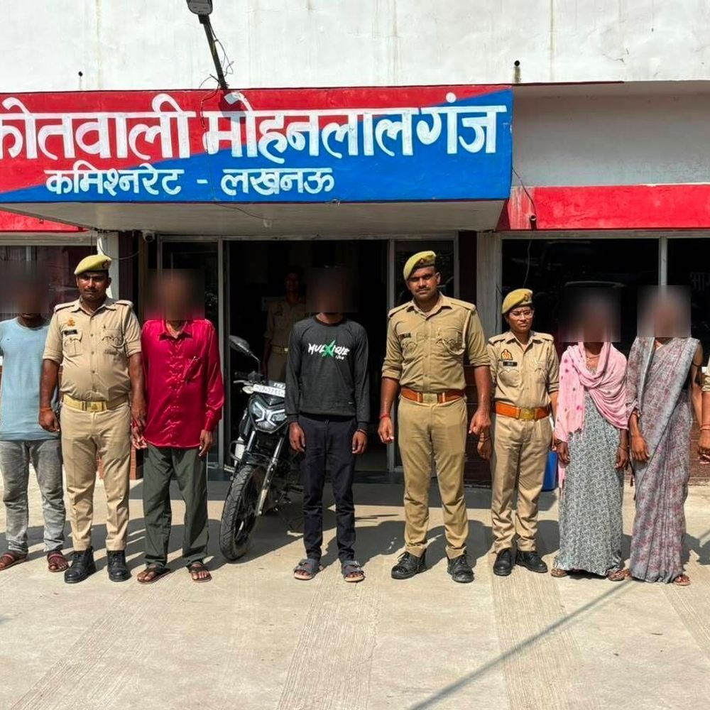 मोहनलालगंज में 16 साल की किशोरी से दुष्कर्म:होटल में तीन दिन तक बनाया बंधक, पांच आरोपी गिरफ्तार
