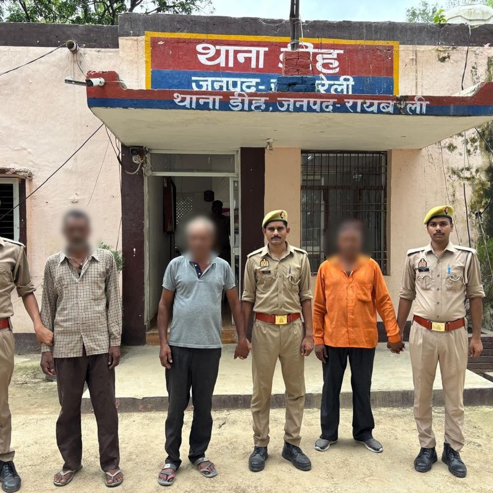 रायबरेली पुलिस ने तीन वारंटी गिरफ्तार किए:लंबे समय से फरार चल रहे आरोपी दबोचे, कोर्ट में किया पेश
