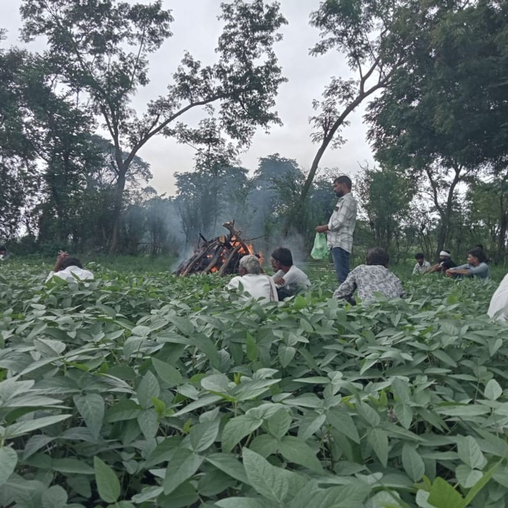 श्मशान भूमि और रास्ता नाले में तब्दील:खेत में दाह संस्कार करने को मजबूर परासली के ग्रामीण, शिकायत के बाद भी प्रशासन की अनदेखी