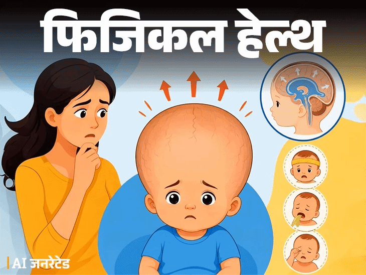 
                 फिजिकल हेल्थ- बच्चे के सिर का आकार बड़ा है:इग्नोर न करें, ये हाइड्रोसेफेलस हो सकता है, डॉक्टर से समझें इस बीमारी से बचाव और इलाज 
            