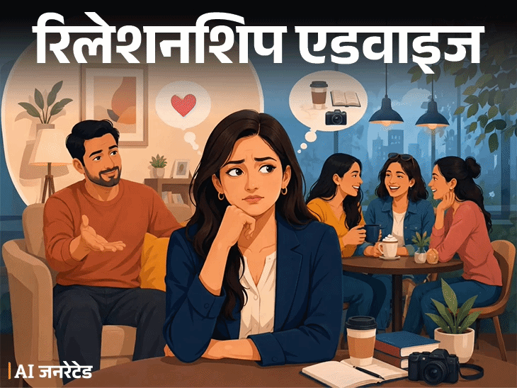 
                 रिलेशनशिप एडवाइज- पति को मेरा दोस्तों से मिलना पसंद नहीं:कहते हैं, पति–पत्नी के दोस्त, शौक सब एक होने चाहिए, उन्हें कैसे समझाऊं 
            