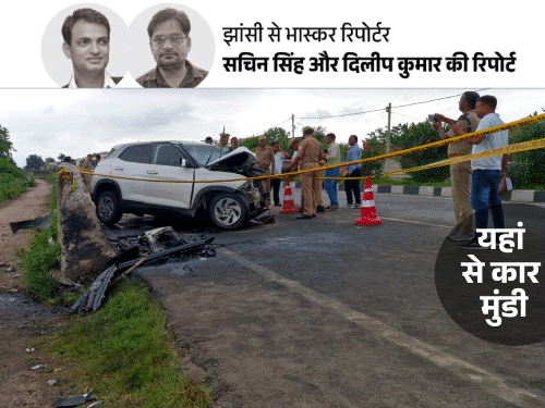 माफिया अतीक का बेटा कार में 2 मिनट तड़पता रहा:बाहर निकाला तो बोला- मेरा नाम अबान, मुझे बचा लो; प्रत्यक्षदर्शी ने बताए आखिरी पल