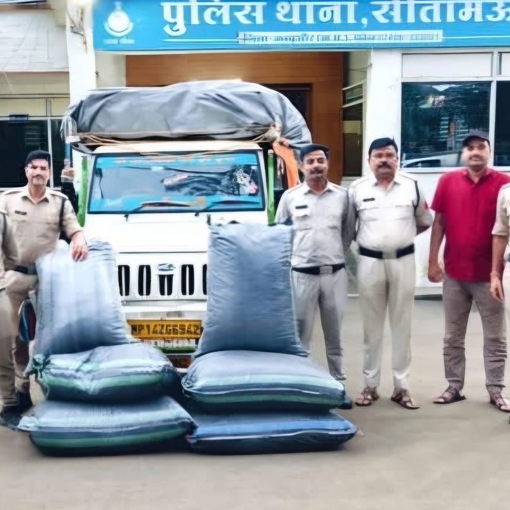 
                 मंदसौर में पिकअप से 530 किलो डोडाचूरा जब्त:34 प्लास्टिक कट्टों में भरा था, नाकाबंदी देख चालक वाहन छोड़कर भागा 
            