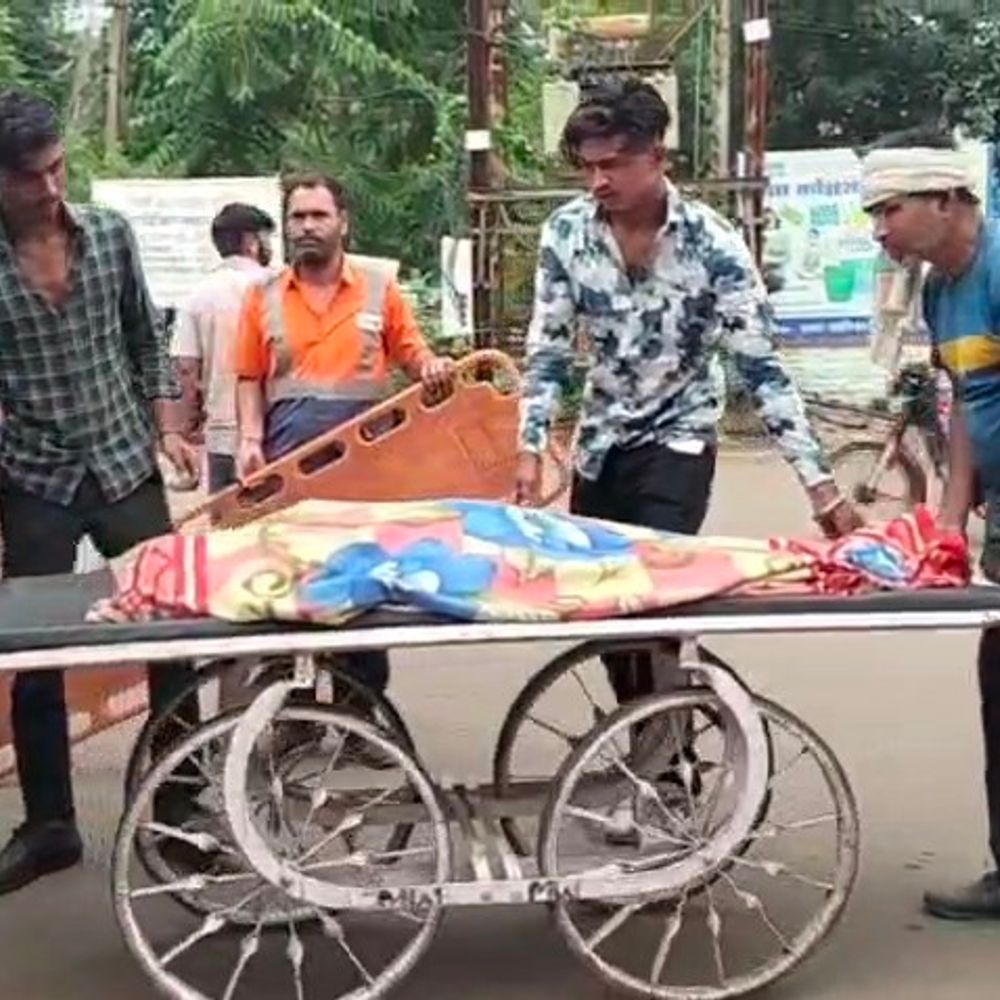 
                 नीमच में सड़क हादसे में महिला की मौत:विधवा पेंशन चेक करने जा रही थी, कार ने कुचला 
            