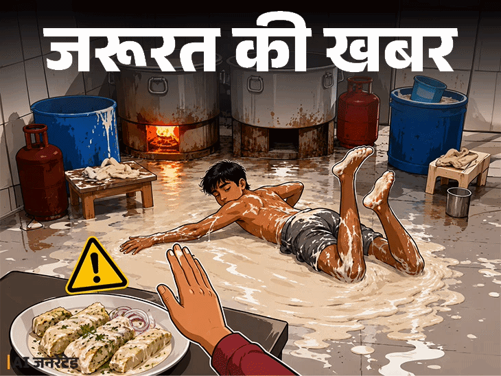 
                 जरूरत की खबर- सोया चाप बैटर में लोटता दिखा वर्कर:जानें FSSAI के हाइजीन रूल्स, रेस्त्रां में खाने से पहले बरतें 11 सावधानियां 
            