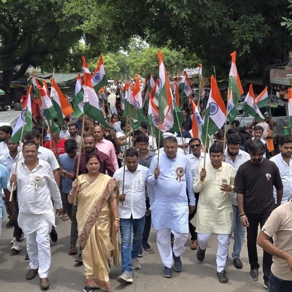 घाटमपुर-पतारा में निकाली तिरंगा यात्रा:भारत माता का जयघोष गूंजा, भाजपा कार्यकर्ताओं ने राष्ट्रभक्ति का दिया संदेश