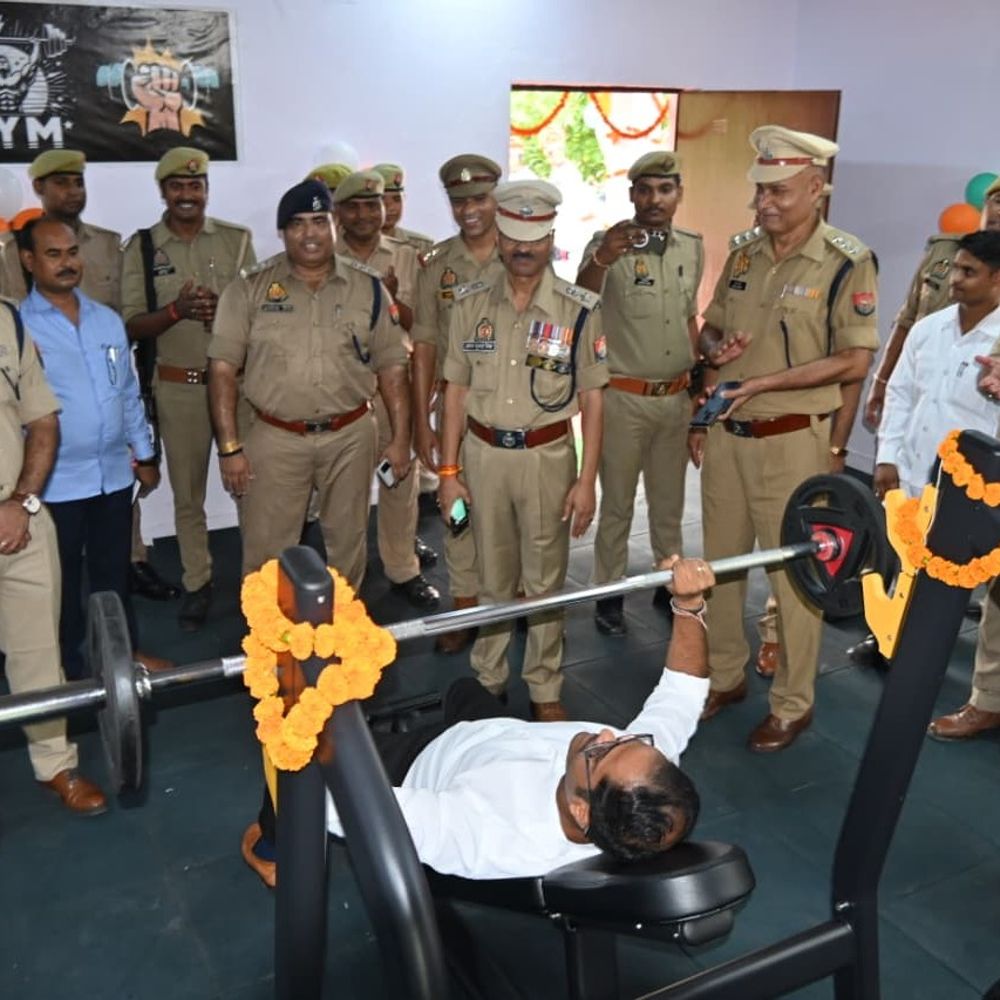 चित्रकूट पुलिस लाइन में नए जिम का उद्घाटन:स्वतंत्रता दिवस पर पुलिसकर्मियों की फिटनेस बढ़ाने की पहल