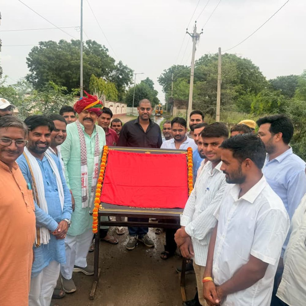 कोटपूतली के ईटली जौहड़ विकास कार्य का शिलान्यास:4.06 करोड़ से बनेगा, 15 साल पुरानी समस्या का होगा समाधान