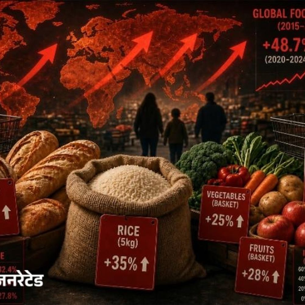 
                 भारत में 2027 तक खाना-पीना महंगा हो सकता है:रिसर्च फर्म जेपी मॉर्गन का अलर्ट– सरकार पर ₹3 लाख करोड़ का बोझ बढ़ेगा 
            