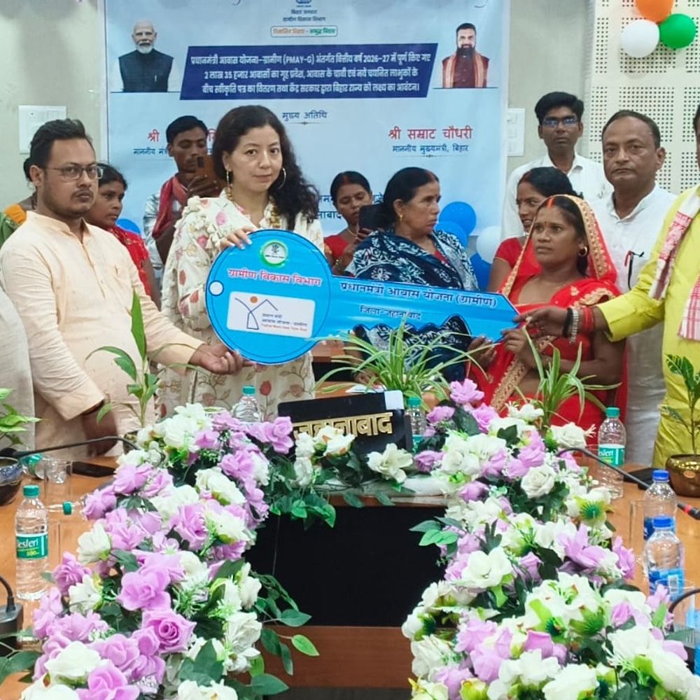 पीएम आवास योजना के तहत जहानाबाद में 4344 आवास स्वीकृत:2405 का निर्माण पूरा, लाभार्थियों को मिली घर की चाबी