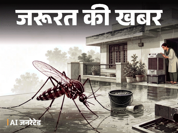 
                 जरूरत की खबर- बारिश में बढ़ते डेंगू-मलेरिया के केसेज:घर में इन जगहों पर छिपे हो सकते हैं मच्छर, एक्सपर्ट से जानें कैसे करें बचाव 
            