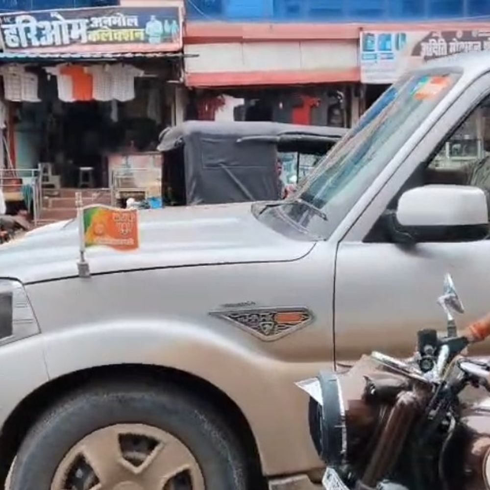 यूपी भाजपा विधायक लिखी गाड़ी का चालान कटा:मैहर में यातायात पुलिस ने 8 वाहनों पर की कार्रवाई, 3,900 रुपए वसूले