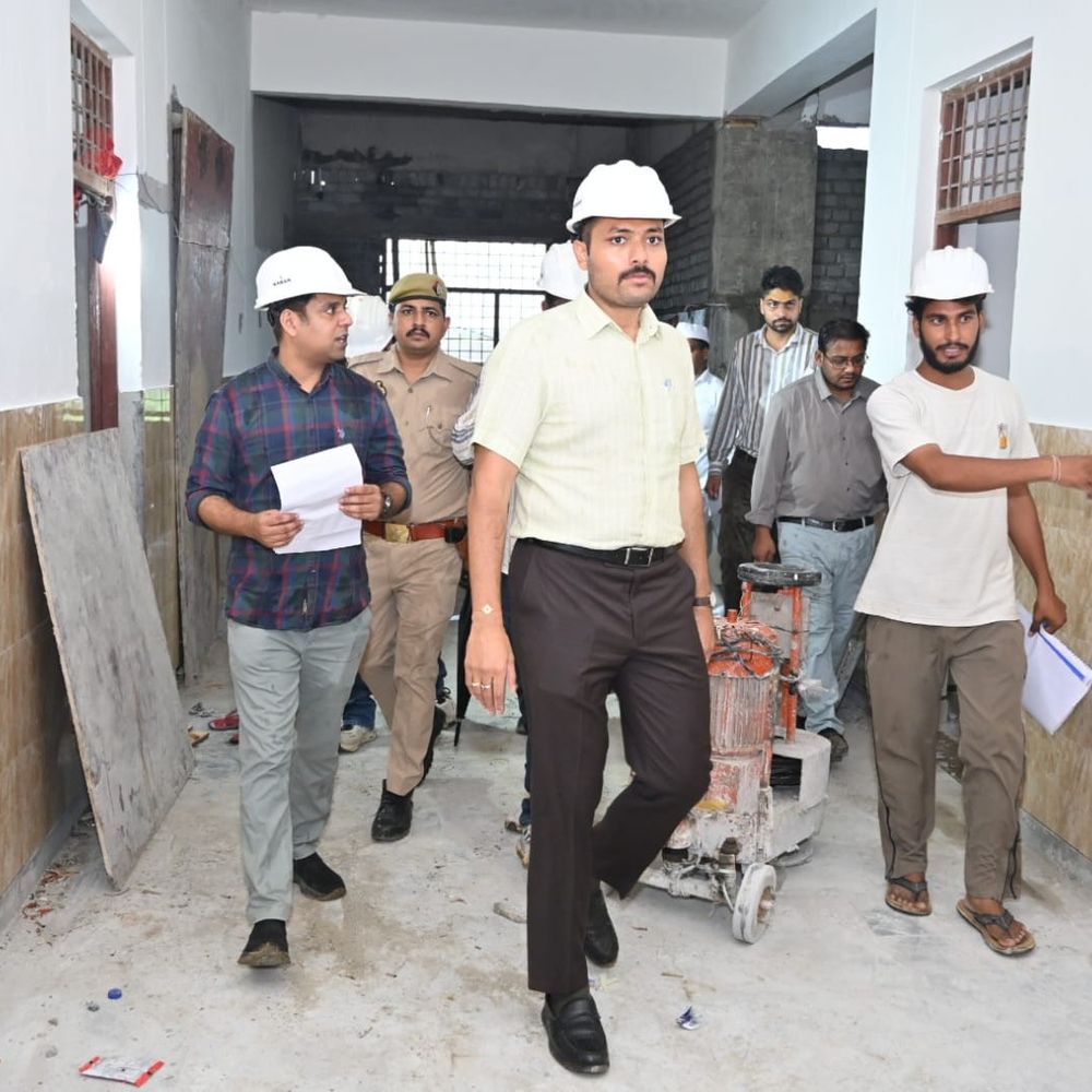 बुलंदशहर में 24.38 करोड़ से बन रहा मुख्यमंत्री मॉडल स्कूल:नवंबर तक पूरा होगा निर्माण, DM ने गुणवत्ता जांच के दिए निर्देश