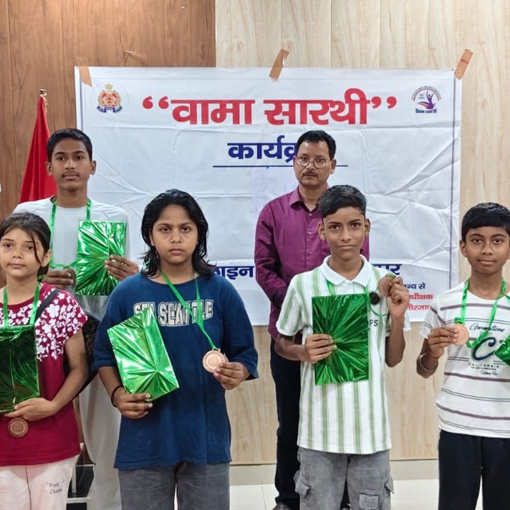पुलिस परिवार के बच्चों ने खेलो इंडिया में जीते पुरस्कार:मिर्जापुर पुलिस लाइन में कराया गया मुकाबला, 70 बच्चों ने हिस्सा लिया