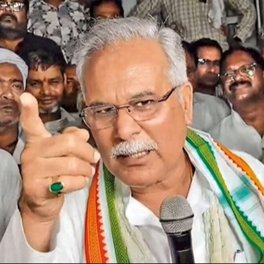 भूपेश बोले- चैतन्य को अमित शाह ने बना दिया नेता:पाटन में जन्मदिन पर ED कार्रवाई, माताओं और आजादी की लड़ाई का किया जिक्र