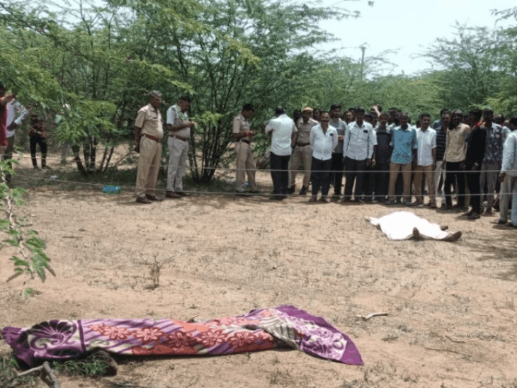 पानी लेने जा रहे पिता-पुत्र पर गिरा बिजली का पोल:करंट लगने से दोनों की मौके पर मौत, मां गंभीर; पाली के बांगड़ हॉस्पिटल में भर्ती
