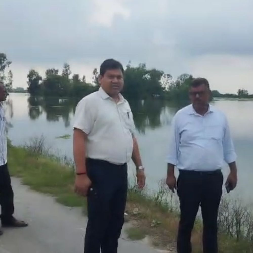 सकलडीहा में हजारों बीघा धान की फसल जलमग्न:तहसीलदार का निरीक्षण, किसानों को मुआवजे का आश्वासन