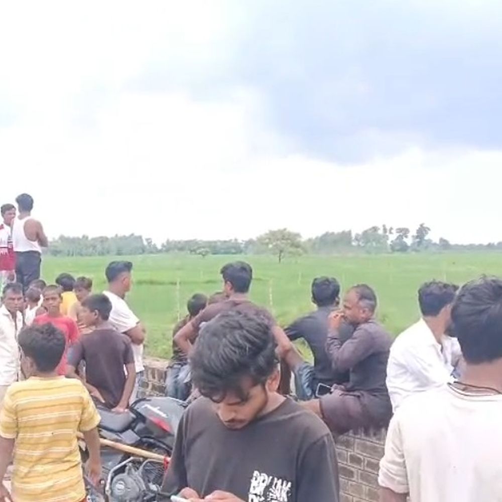 नाले में पहुंची डॉल्फिन, देखने के लिए उमड़ी भीड़:श्रावस्ती में वन विभाग ने जाल से रेस्क्यू कर नदी में छोड़ा
