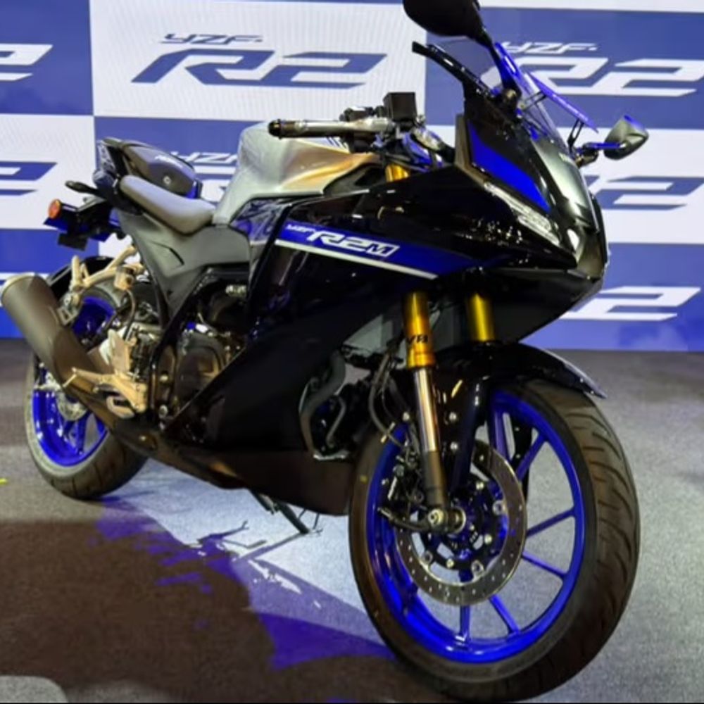 यामाहा YZF-R2 भारत में ₹2.30 लाख में लॉन्च:204cc इंजन और 3 राइडिंग मोड्स मिलेंगे, शुरुआती कीमत 2.30 लाख रुपए