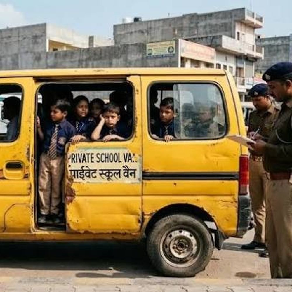 आगरा में स्कूली वाहनों पर सख्ती:31 अगस्त तक कमियां दूर नहीं की तो होगी FIR,नियम तोड़ने वालों पर होगी सख्त कार्रवाई