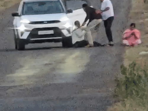 पुणे में दो भाइयों ने बीच सड़क माता-पिता को पीटा:राहगीरों ने बचाया, जमीन का सौदा करने की बात से नाराज थे बेटे