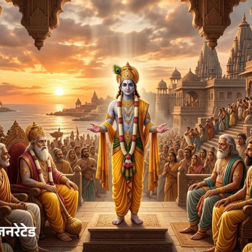 भगवान श्रीकृष्ण की सीख:अगर किसी स्थान या वातावरण में लगातार तनाव, असुरक्षा और नकारात्मकता बढ़ रही है तो उसके कारणों को समझने की कोशिश करें