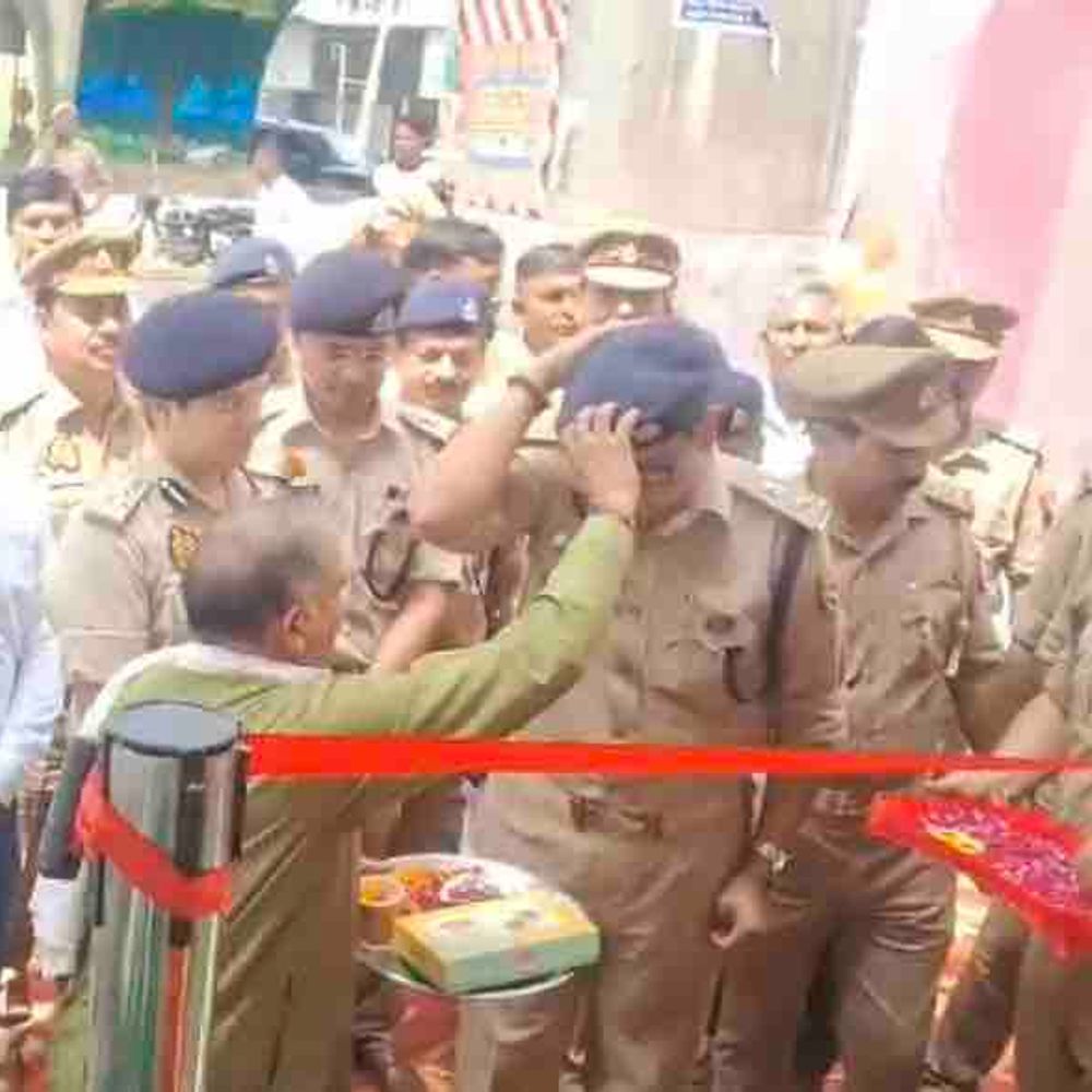 राजनगर एक्सटेंशन चौराहे पर खुला यातायात निरीक्षक कार्यालय:एडिशनल पुलिस कमिश्नर राजकरन नैय्यर ने किया उद्घाटन, जाम नियंत्रण में मिलेगी मदद