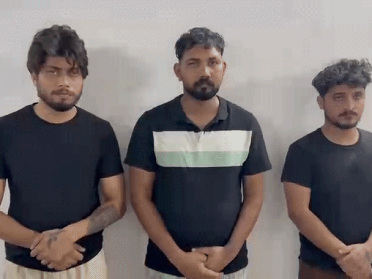 किराए की थार लेकर भागने वाले तीन बदमाश गिरफ्तार:अंबामाता पुलिस ने प्रोडक्शन वारंट पर किए अरेस्ट, चोरी के मामले में ही उदयपुर जेल में बंद थे