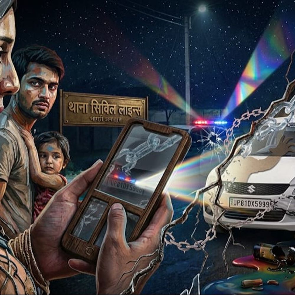 महिला सिपाही से अश्लील इशारे, कार में बैठने का दबाव:अलीगढ़ में शराबी ने बोतल फेंकी, पति ने विरोध किया तो गाली देकर भागा, पुलिस ने FIR दर्ज कर शुरू की जांच