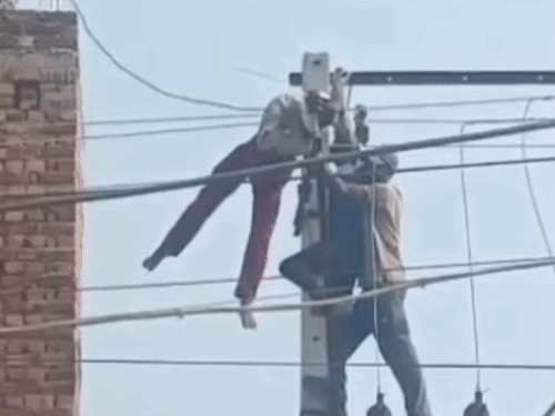 पटियाला में करंट लगने से युवक की मौत:बिजली लाइन पर काम कर रहा था, यूपी का रहने वाला, 3 बच्चों का पिता
