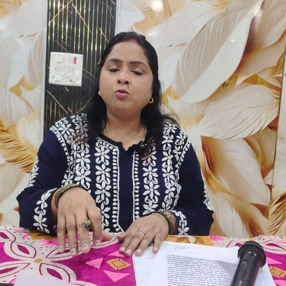 निधि शुक्ला बोलीं- अमरमणि को टिकट मिला तो कोर्ट जाऊंगी:राजनीतिक दल आपराधिक व्यक्ति को पार्टी में न लें; नहीं तो आंदोलन होगा