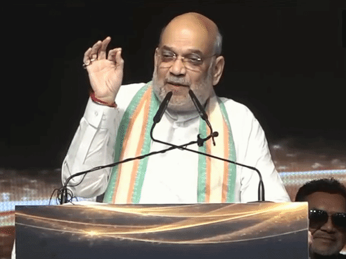 शाह बोले- भारत का पीएम पाकिस्तान में घुसकर मारेगा:पहले यह कौन सोच सकता था, मोदी ने ऐसी नीति बनाई कि आज दुश्मन भी डरता है